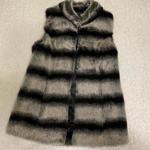 Rachel Zoe faux fur vest.